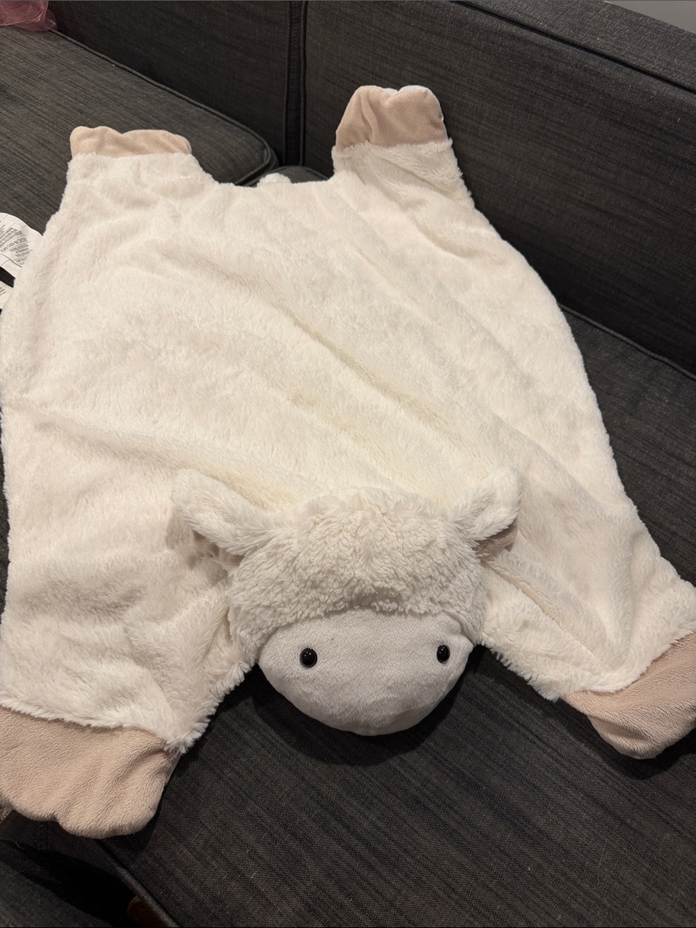Pottery Barn Kids Lamb Plush Baby Play Mat Tummy Time Sheep